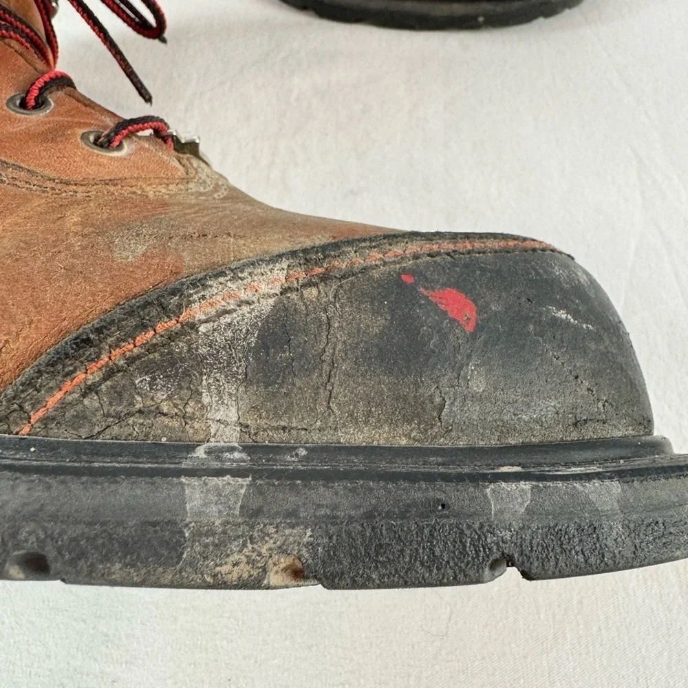 Red Wing BRNR XP 6 Inch Waterproof Safety Toe Boot in Brown Size 8‎